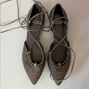 Stuart Weitzman pyrite flat shoe size 8.5